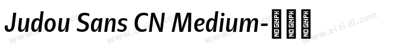 Judou Sans CN Medium字体转换